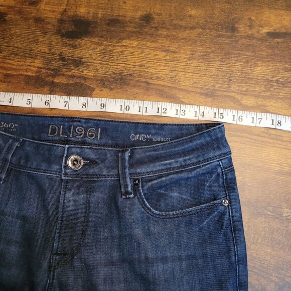DL1961 Jeans Size 29 Cindy Slim Bootcut Low Rise Dark Wash Denim Western - Picture 7 of 12
